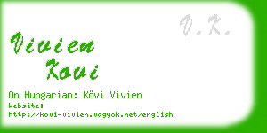 vivien kovi business card
