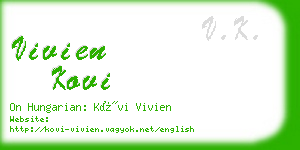 vivien kovi business card